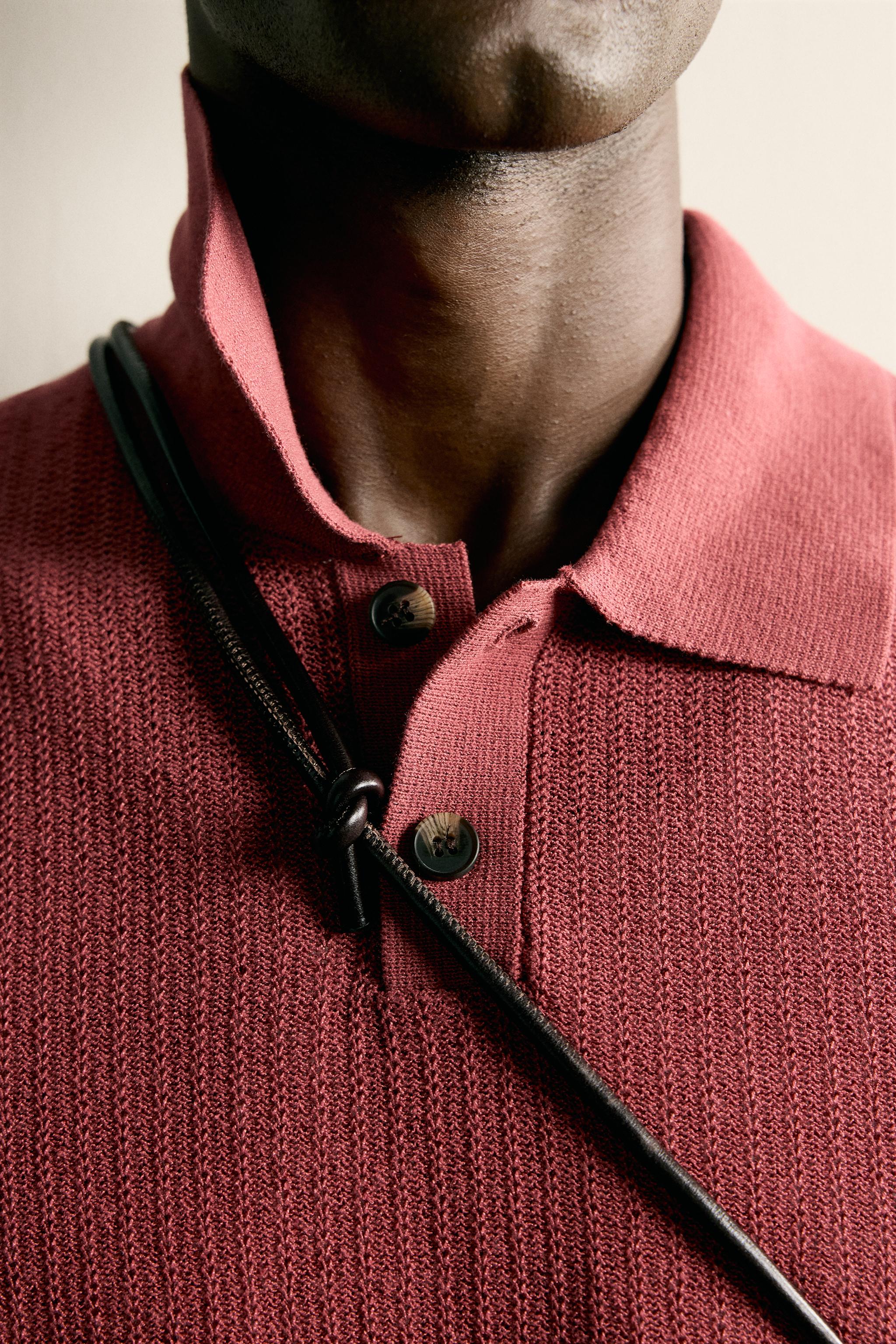 POLO EN MAILLE REGULAR FIT STRUCTURÉ
